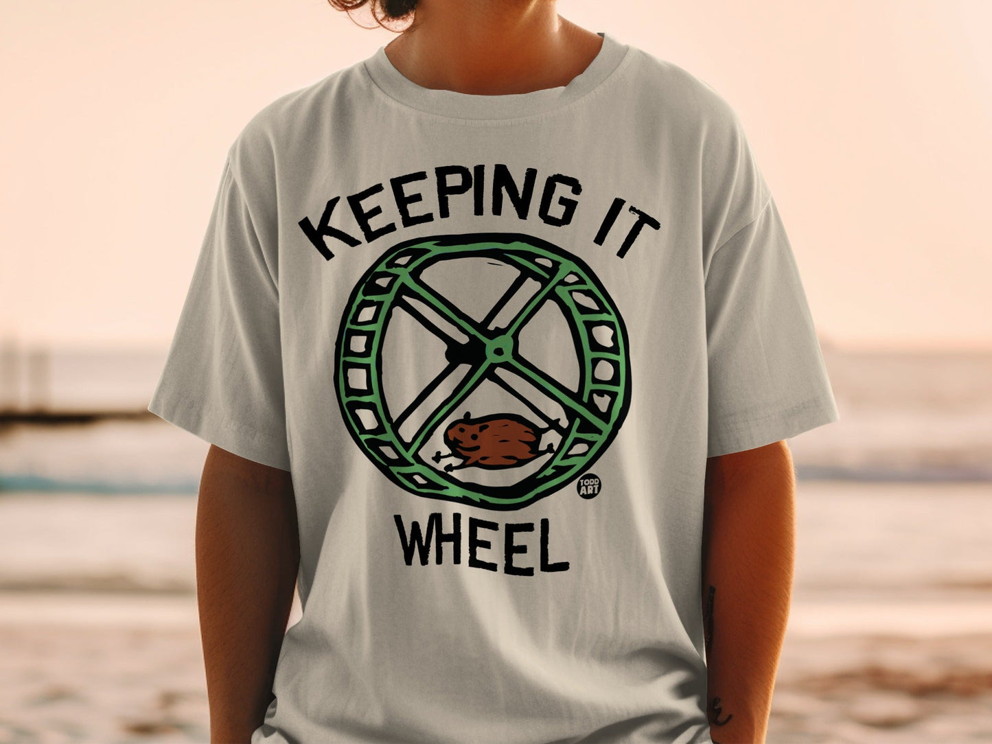 Keeping It Wheel Graphic T-Shirt for Casual Style