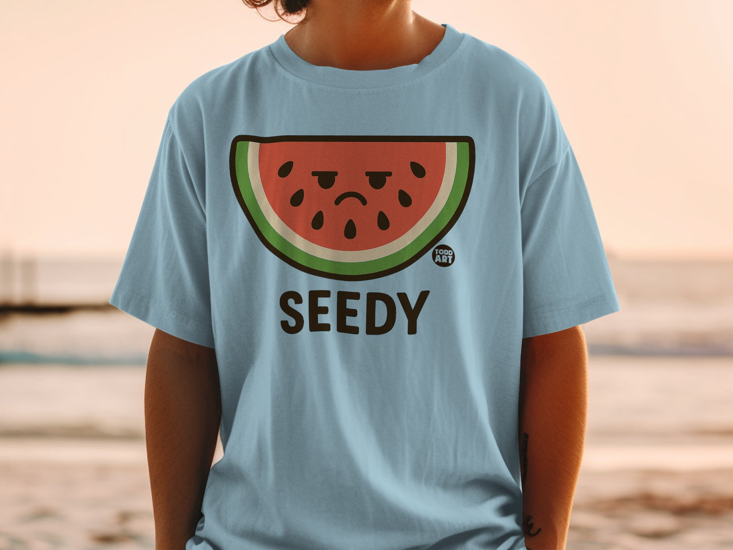 Sad Watermelon Slice SEEDY Graphic TODD ART Design product type