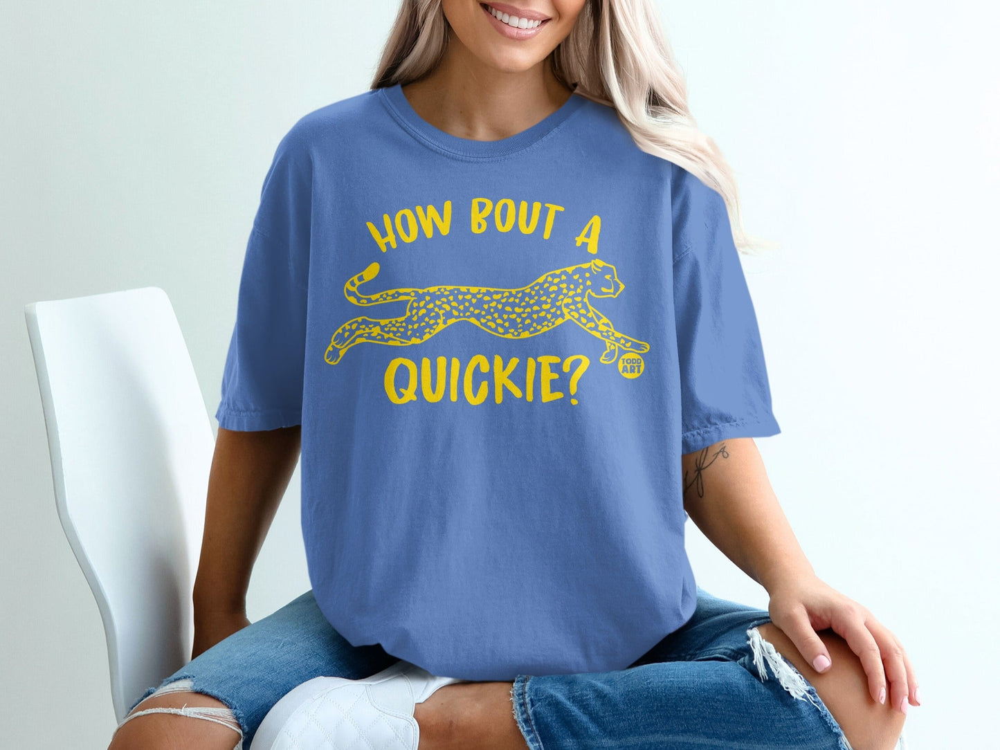 How Bout A Quickie Graphic Tee Statement Shirt