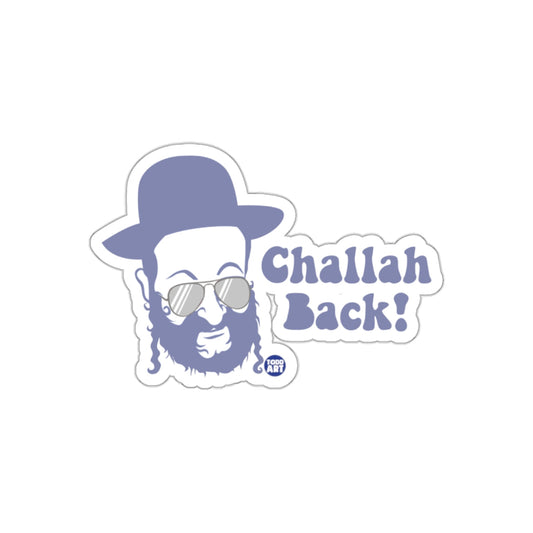 Challah Back Sticker Funny Judaica Humor Decal