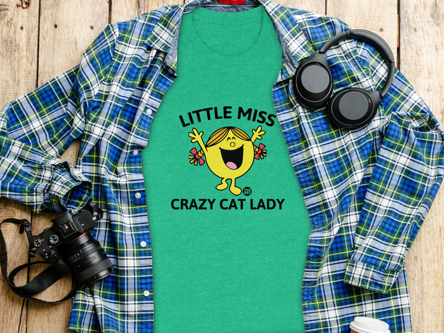 Little Miss Crazy Cat Lady Graphic T-Shirt