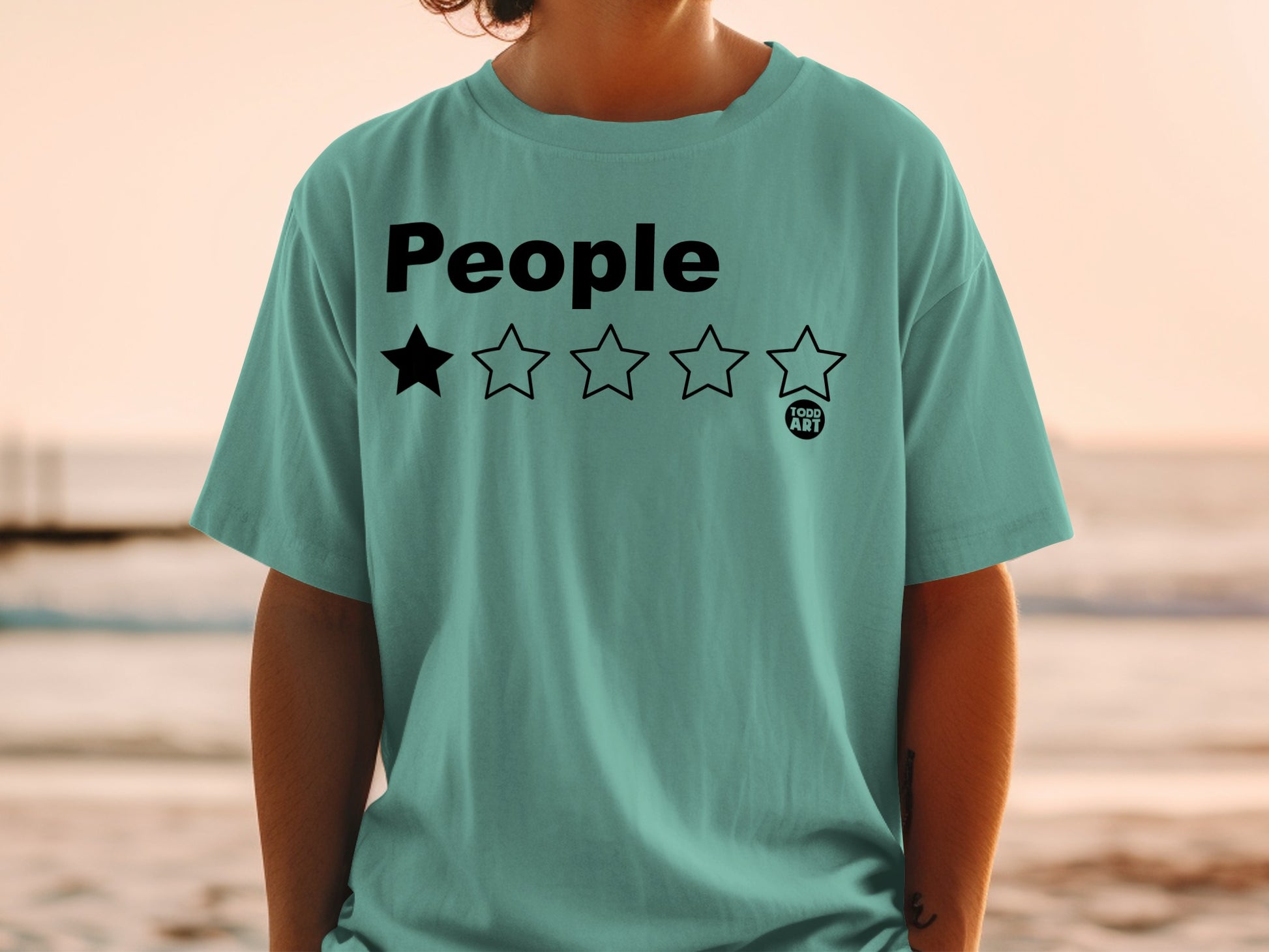 People One Star Rating Todd Art Graphic product type