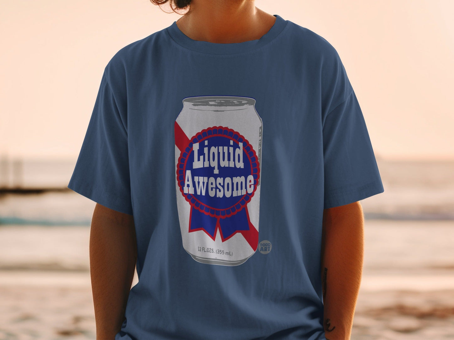 Liquid Awesome Can Graphic Tee Bold Fun Shirt