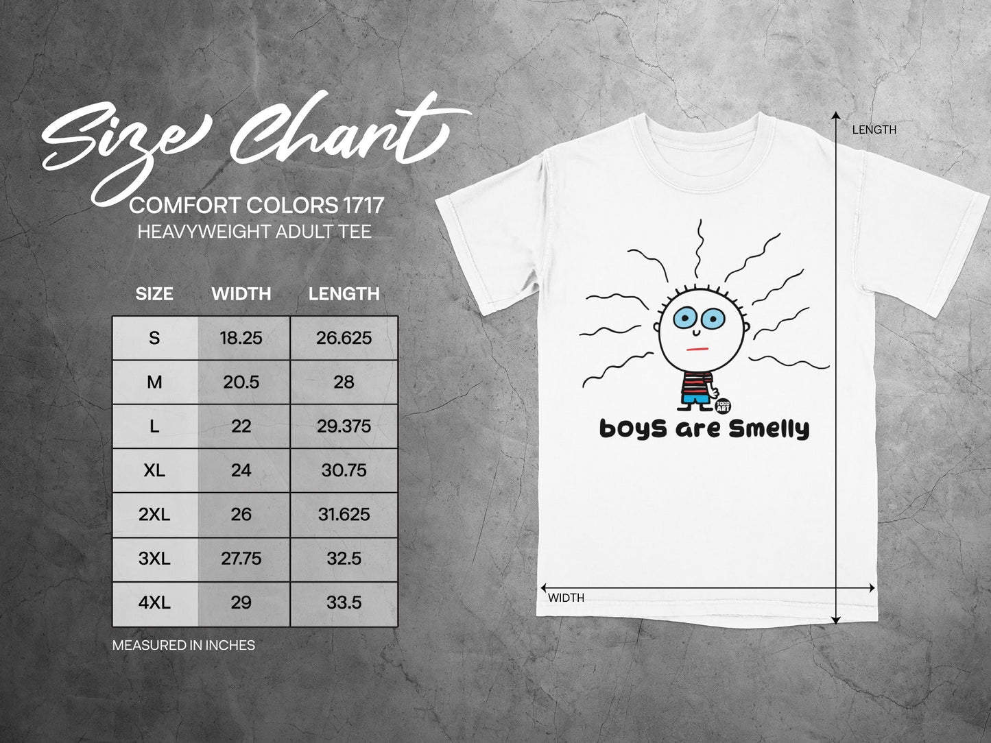Boys Are Smelly T-Shirt with Unique Graphic Design