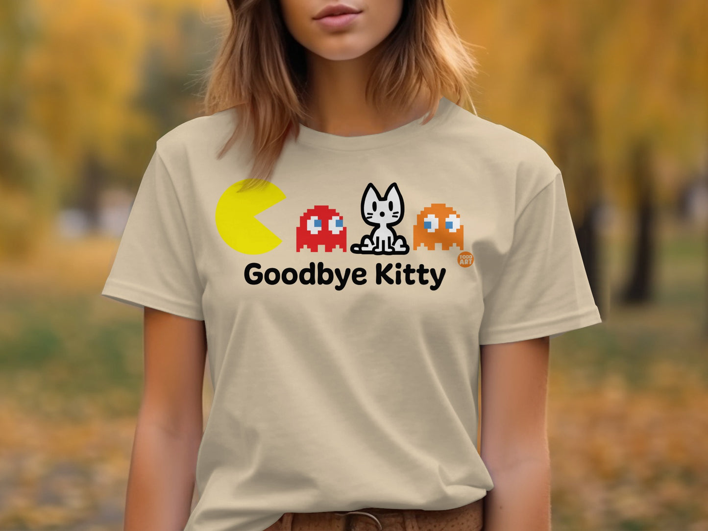 Goodbye Kitty Graphic Tee Fun Statement Top