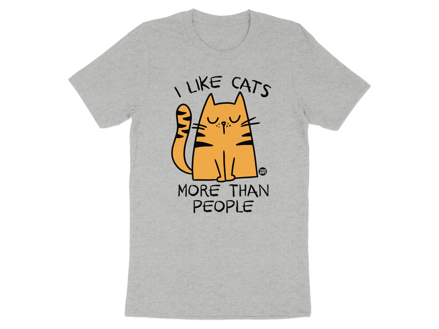 I Like Cats More Than People Funny Cat T-shirt Product