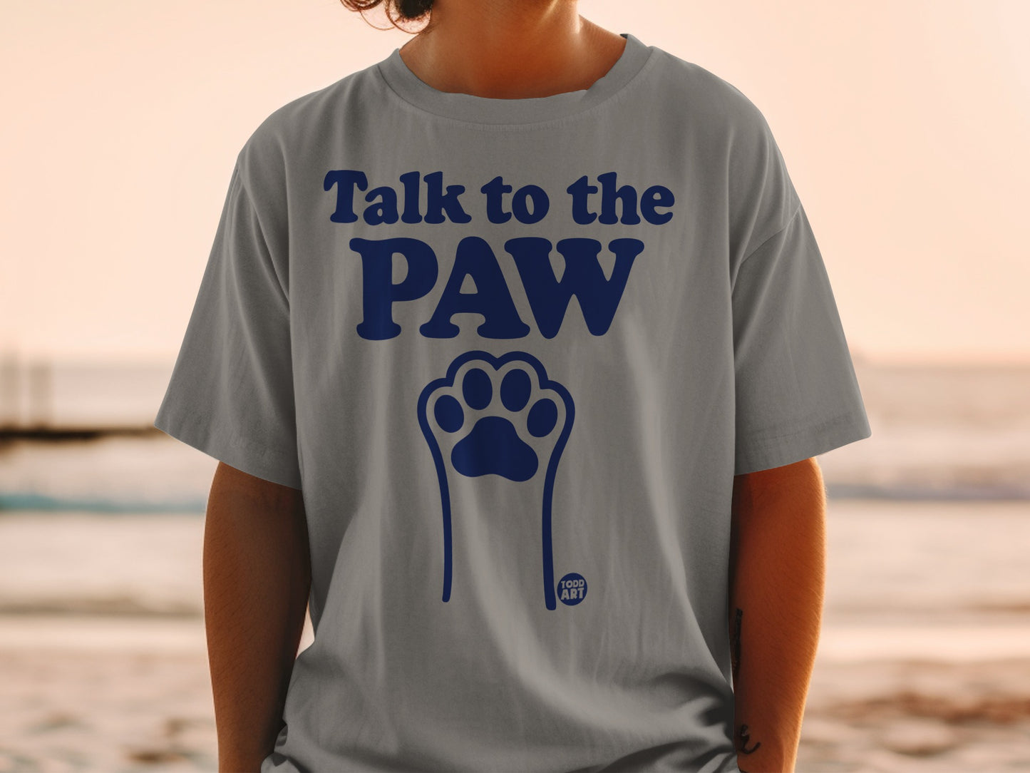 Talk to the PAW Comfortable Casual Graphic Shirt