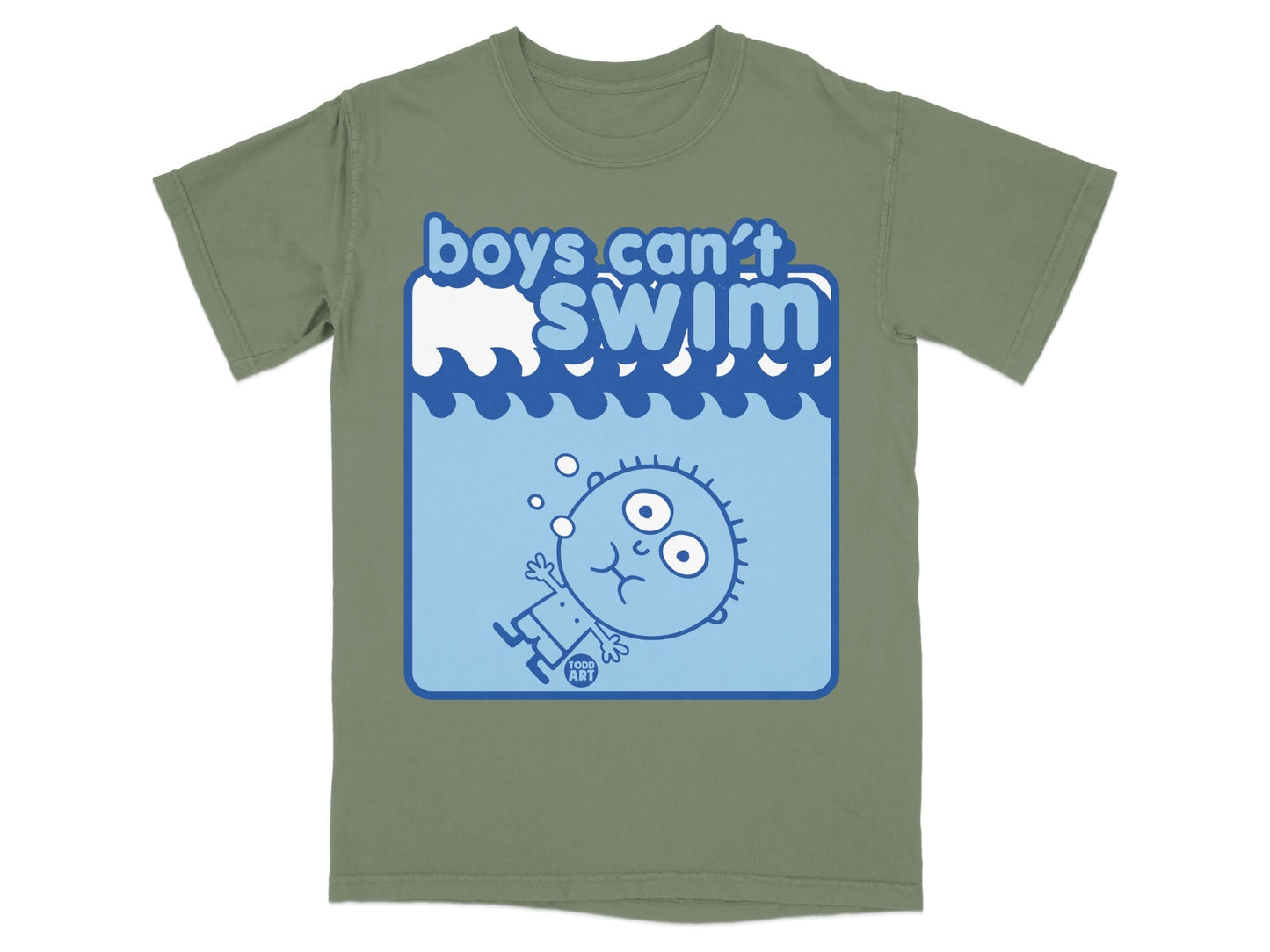 Boys Can't Swim Graphic Tee Boys Humor Shirt