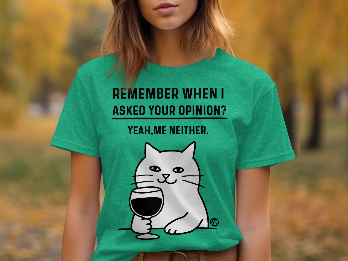 Remember When I Asked Your Opinion Cat Humorous T-Shirt
