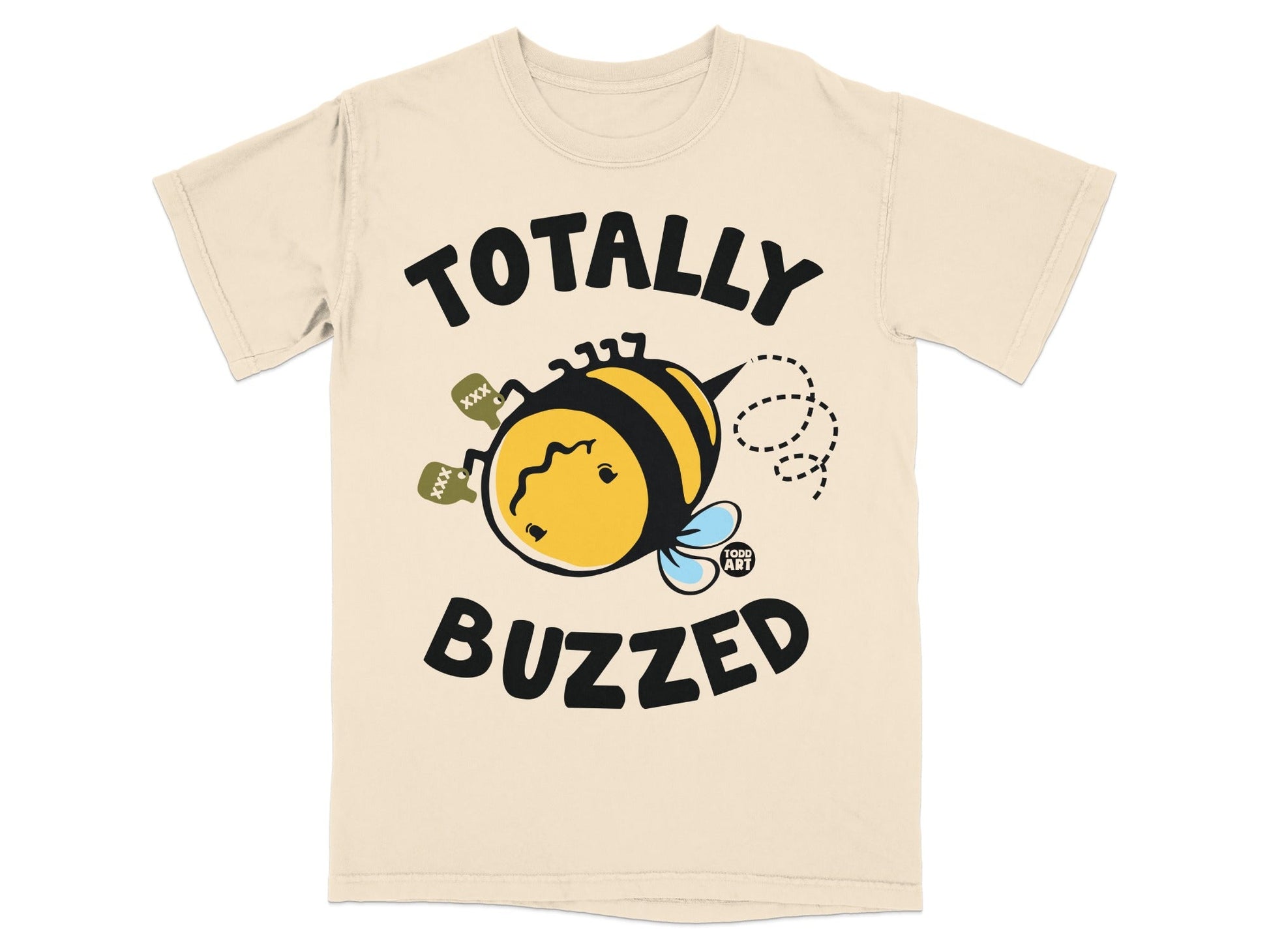 Totally Buzzed Bee Graphic Short Sleeve Shirt