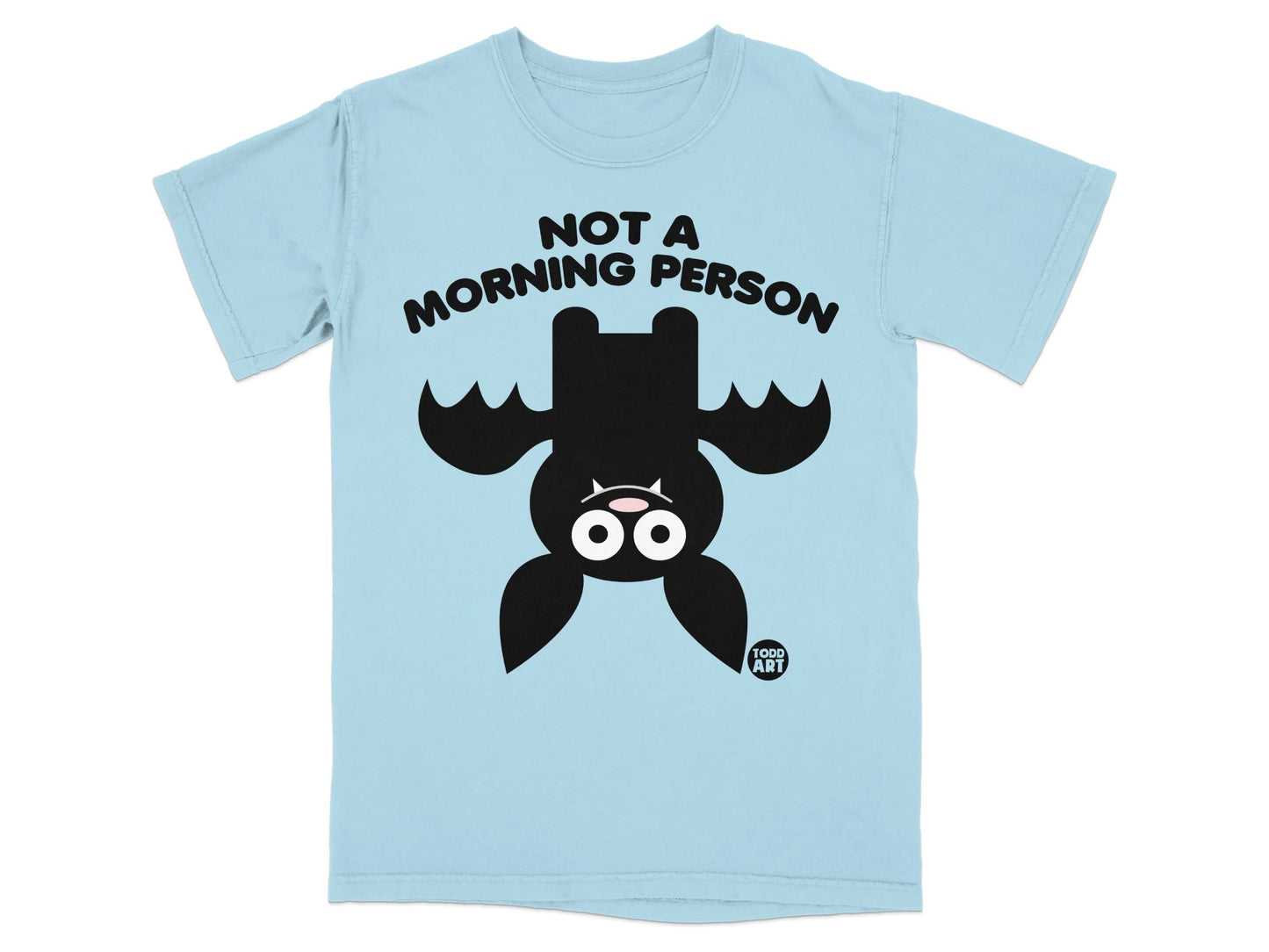 Not A Morning Person Bat Design Graphic T-shirt