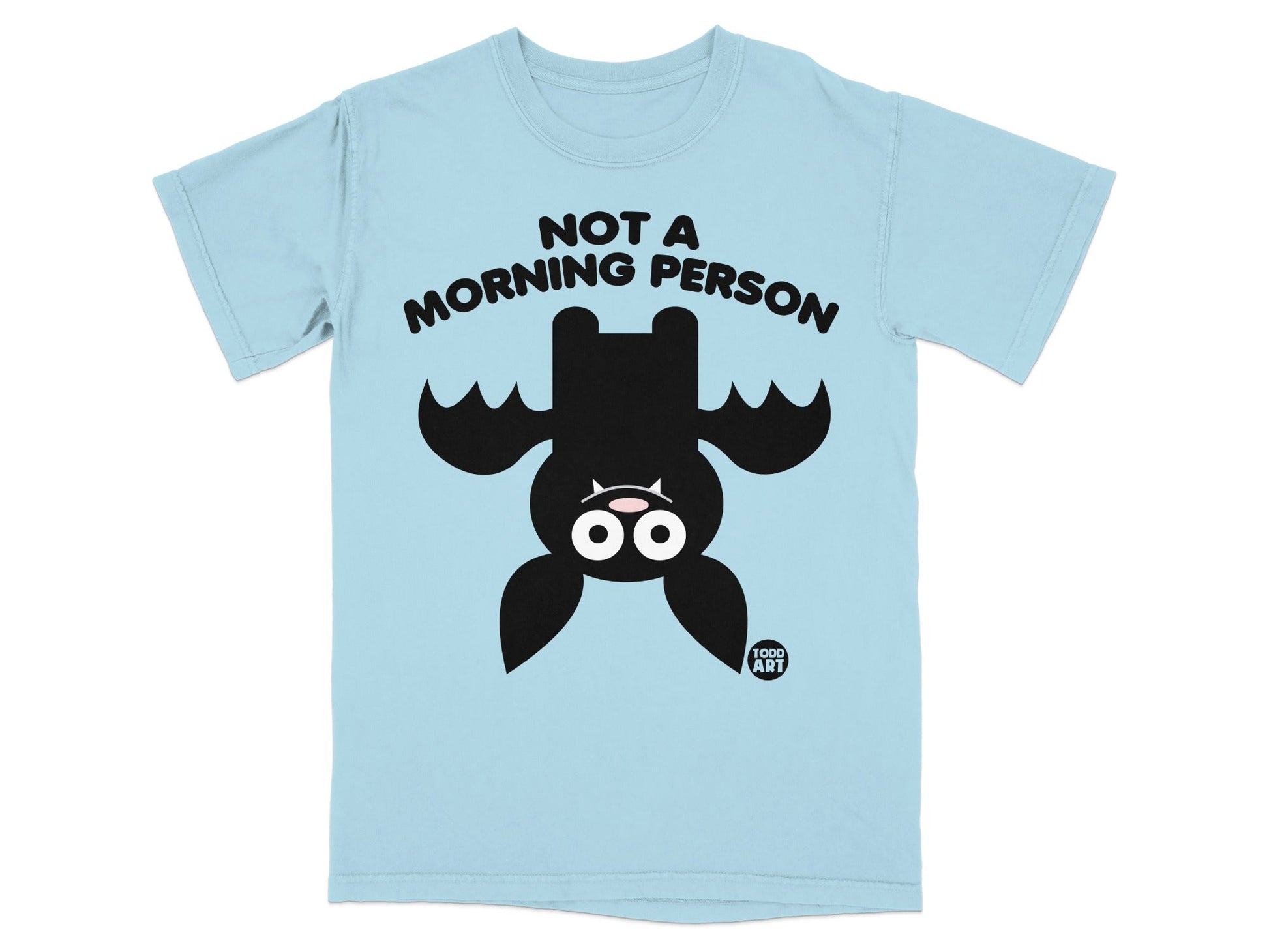 Not A Morning Person Bat Design Graphic T-shirt