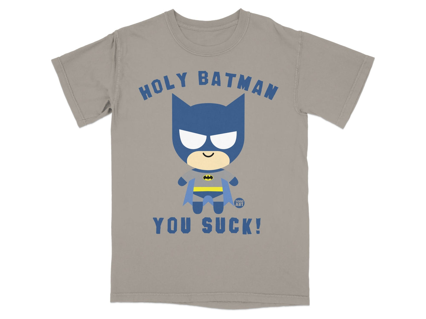 Chibi Batman shirt with "Holy Batman, You Suck!" text.
