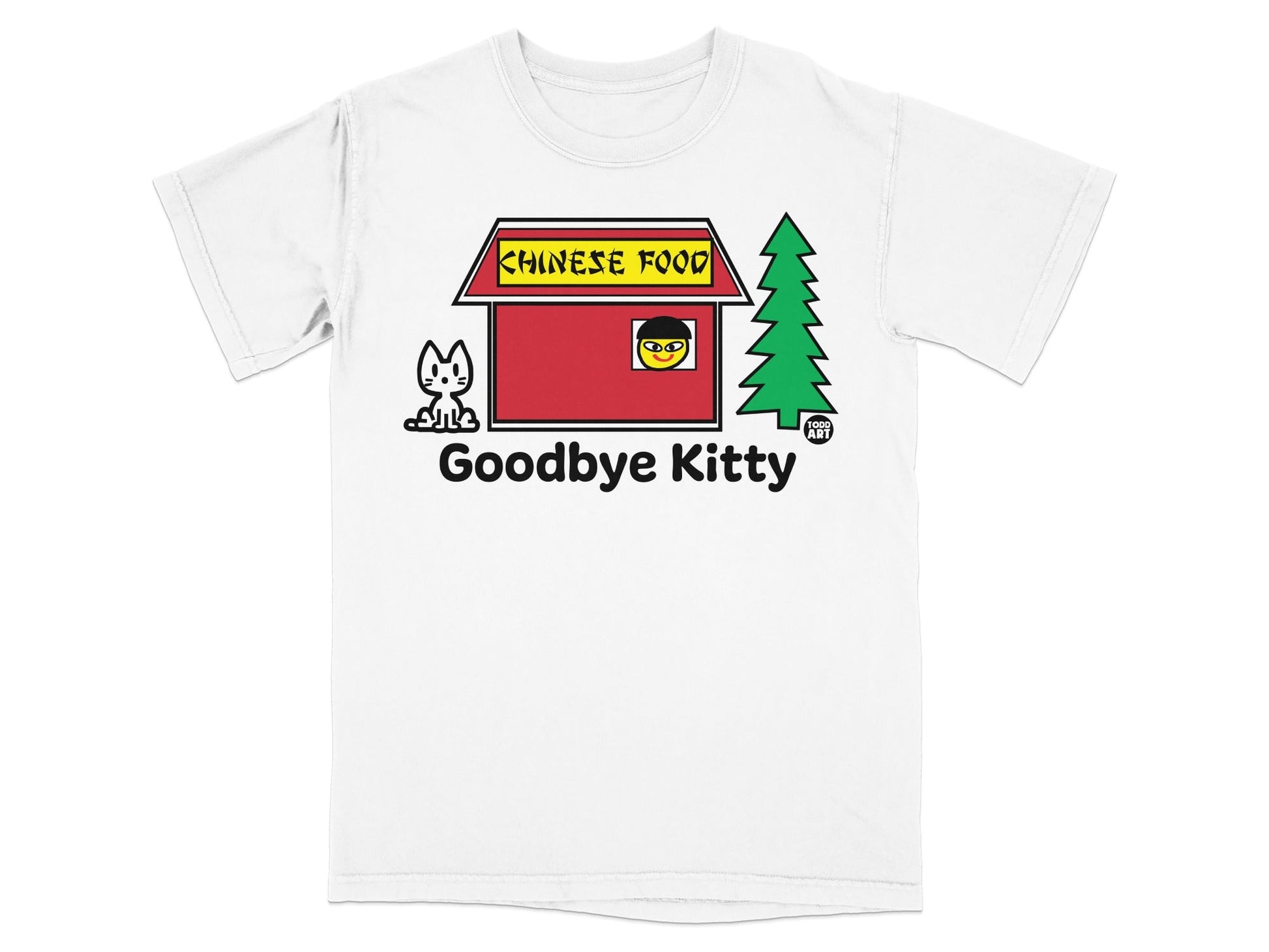 Goodbye Kitty Chinese Food Graphic T-shirt