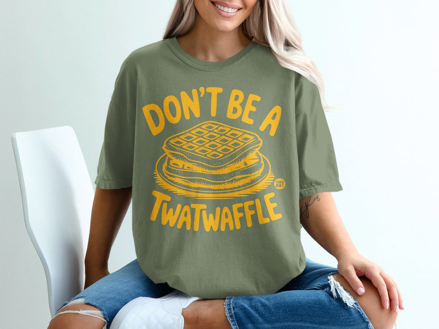 Don't Be a Twatwaffle Funny Tee
