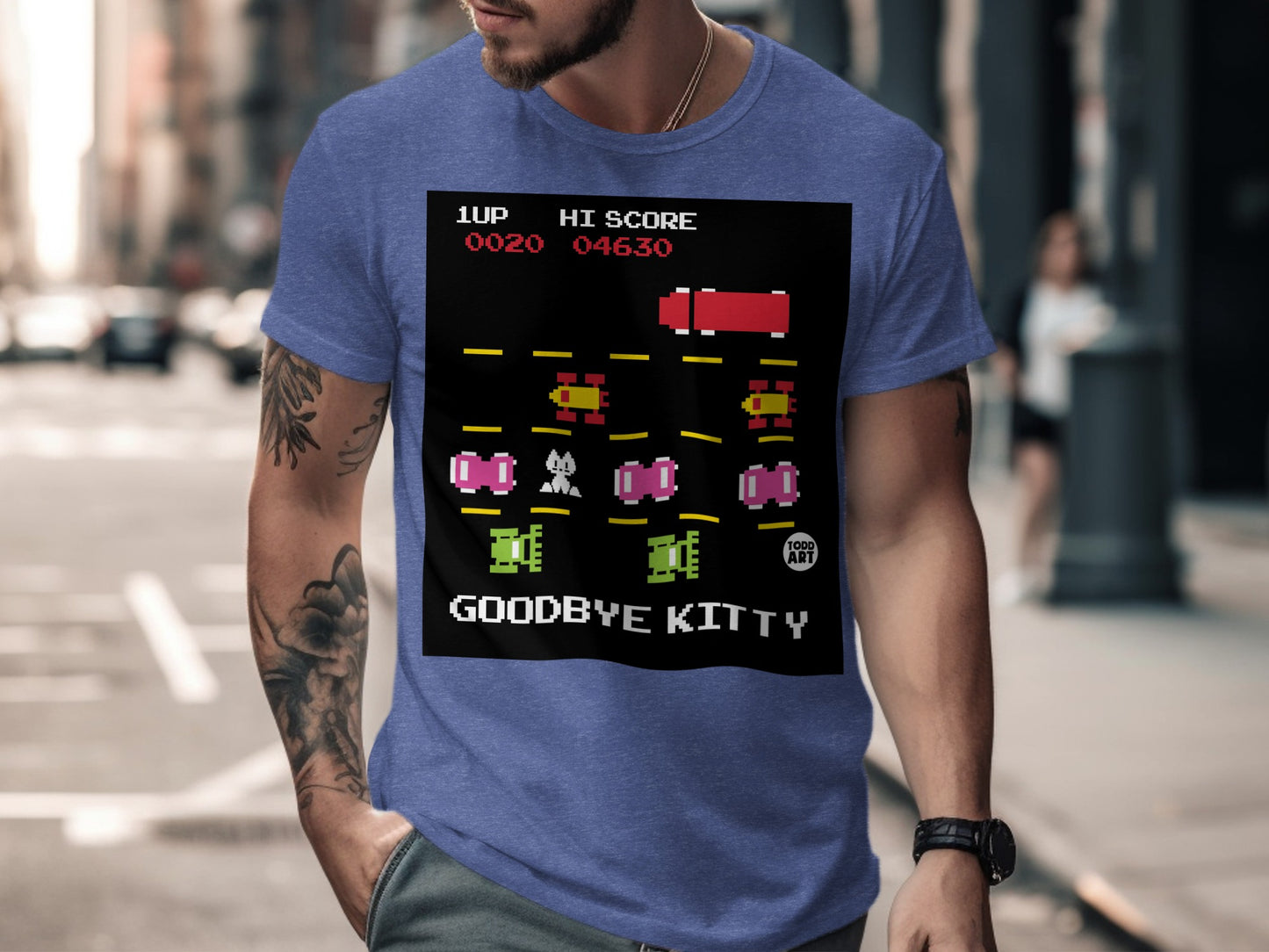 Goodbye Kitty Game Graphic Printed Shirt product