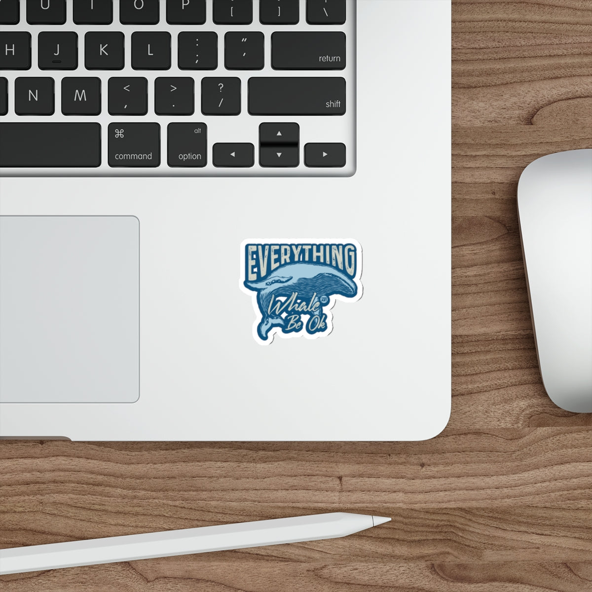 Positive Ocean Whale Everything Whale Be Ok sticker 