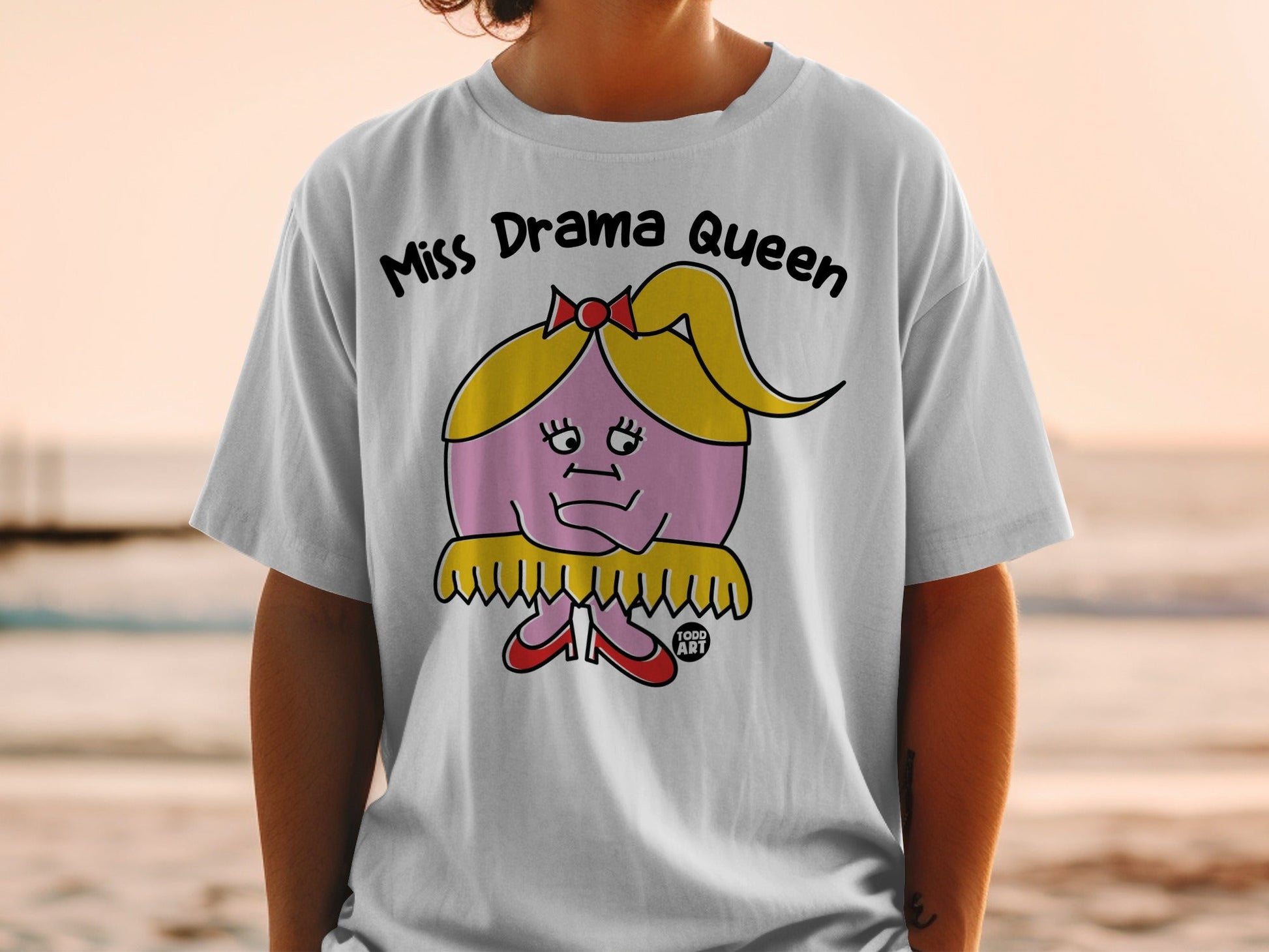 Miss Drama Queen Todd Art Graphic T-Shirt
