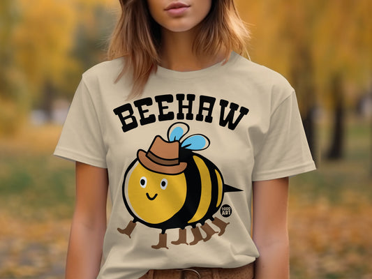 Beehaw Graphic Tee with Cute Bee Design Todd Art Shirt