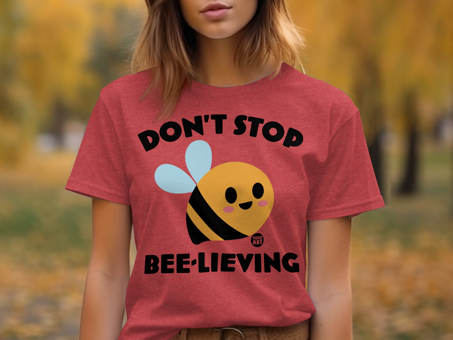 Adorable Don't Stop Bee-lieving Graphic Tee