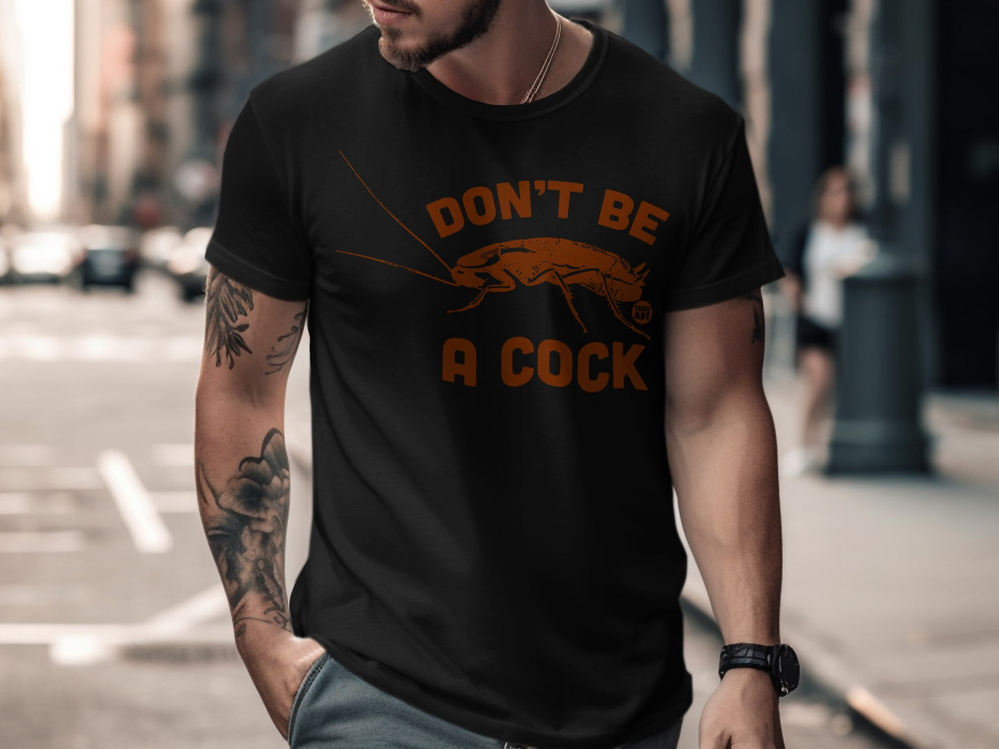 Funny 'Don't Be A Cock' Graphic Tee Shirt