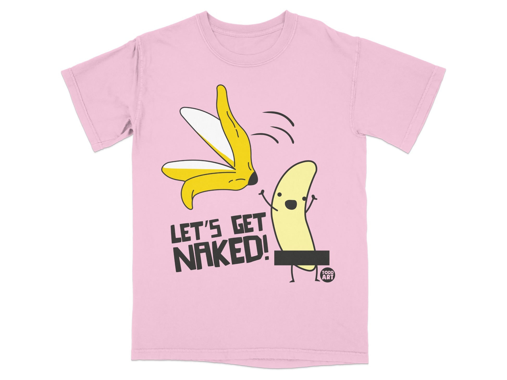 Funny Banana Peeled Let's Get Naked Cartoon Design product type