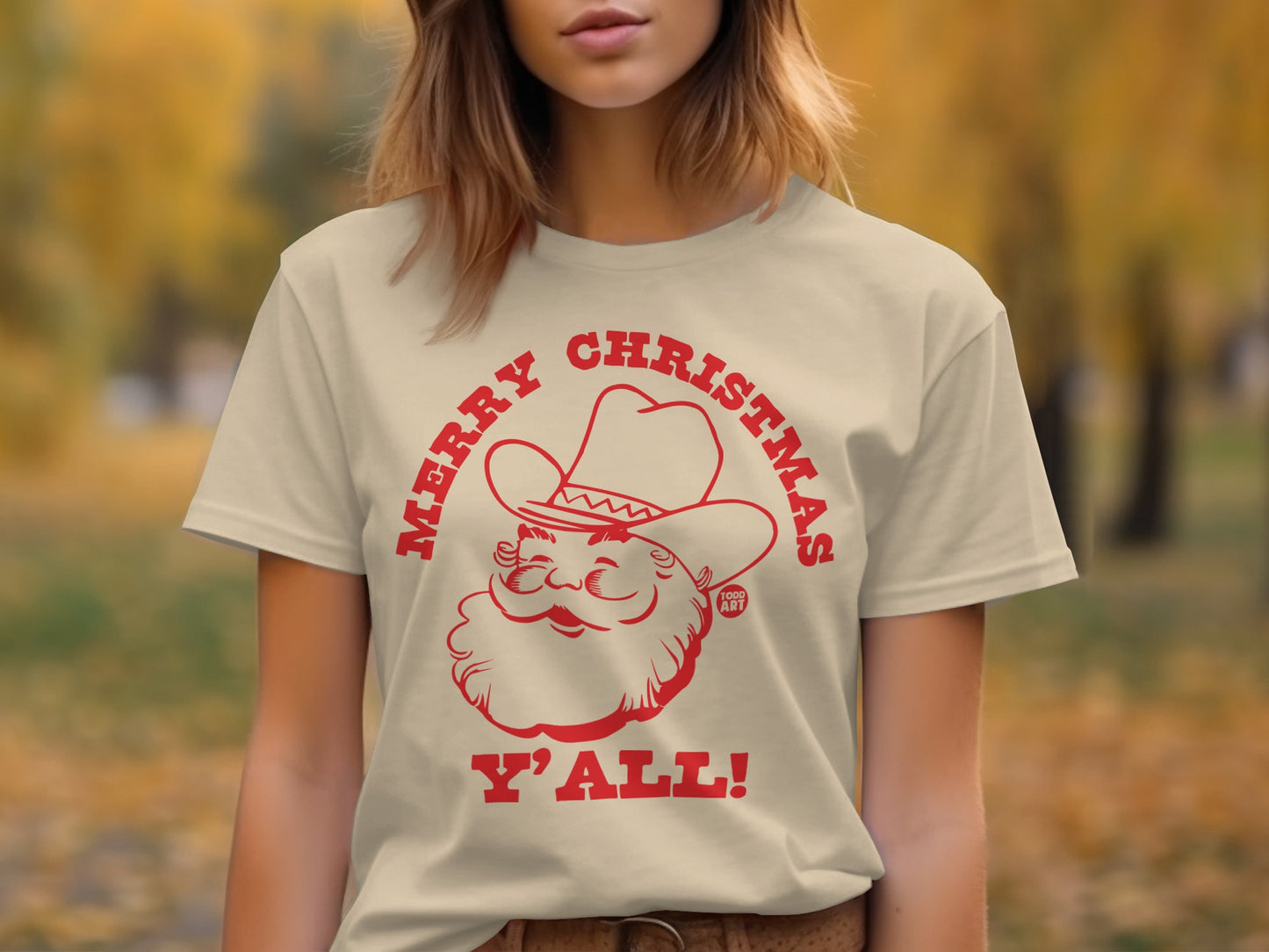 Merry Christmas Y'all Fun Holiday T-Shirt Product