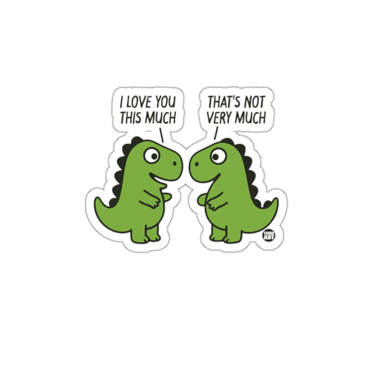 Funny Dinosaur Conversation Sticker Perfect for Humor