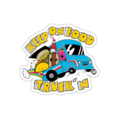 Keep On Food Truck N Cartoon Food Truck Fun sticker