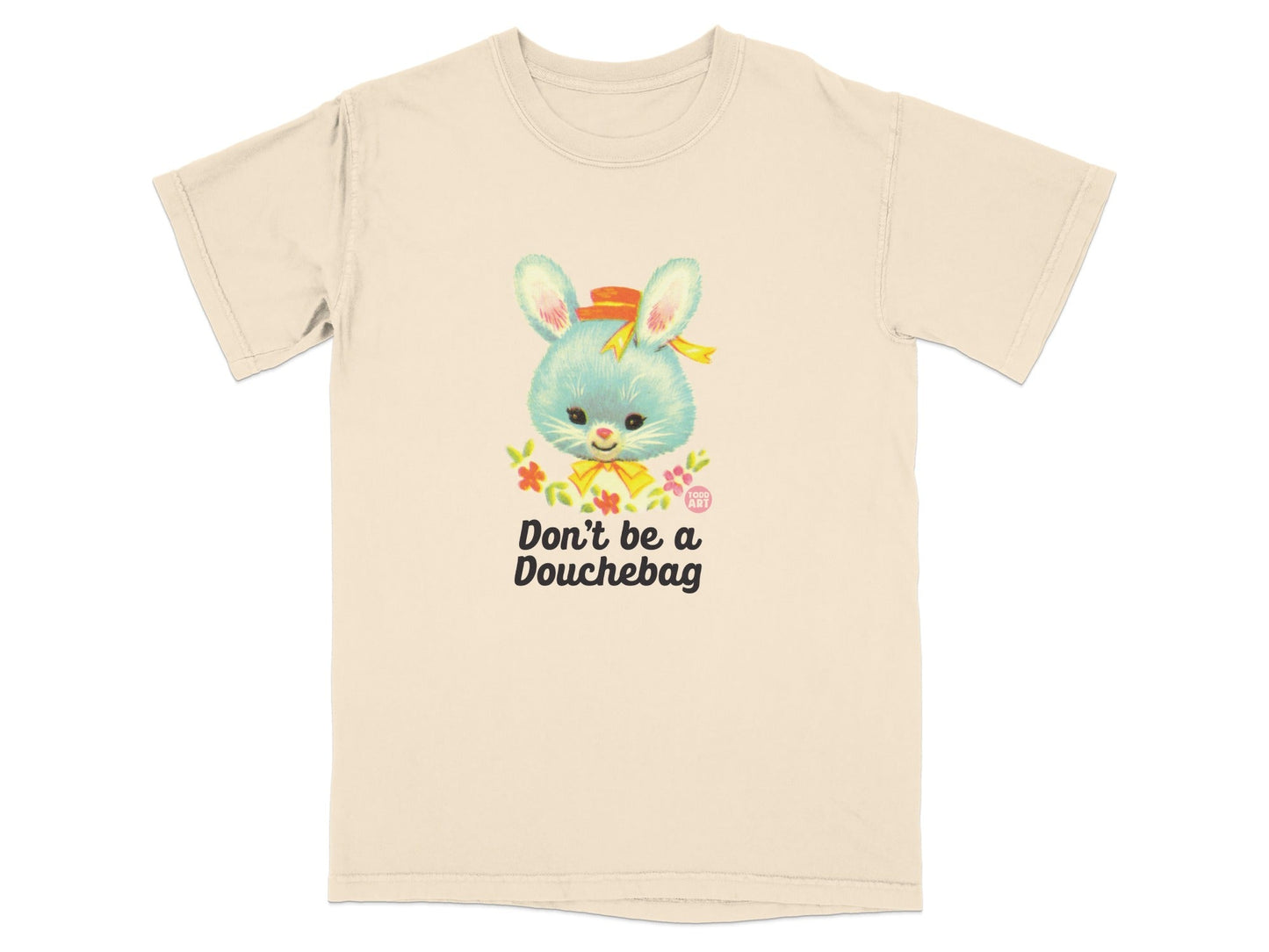Don't Be A Douchebag Bunny Illustration Graphic Tee
