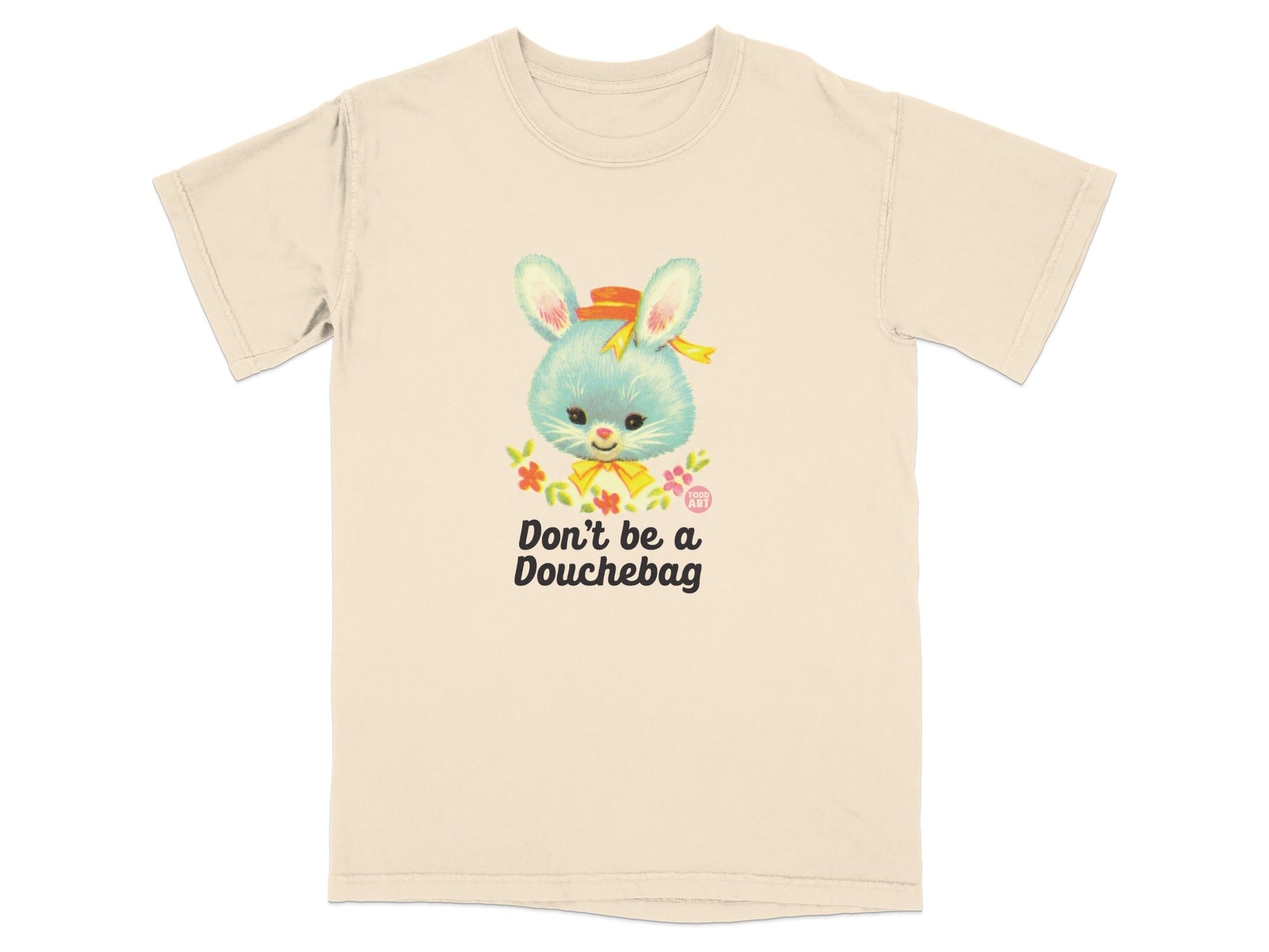 Don't Be A Douchebag Bunny Illustration Graphic Tee