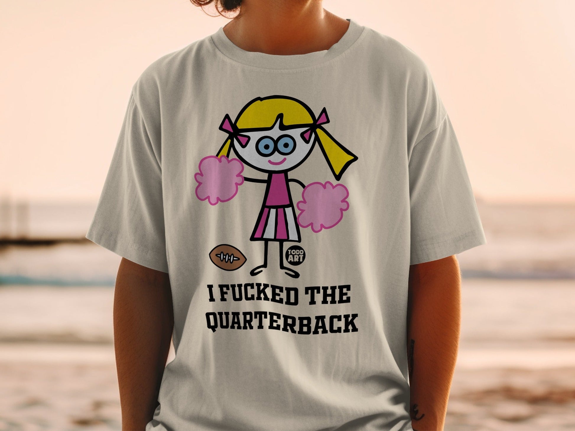 Funny Cheerleader Saying Graphic Tee for Adults