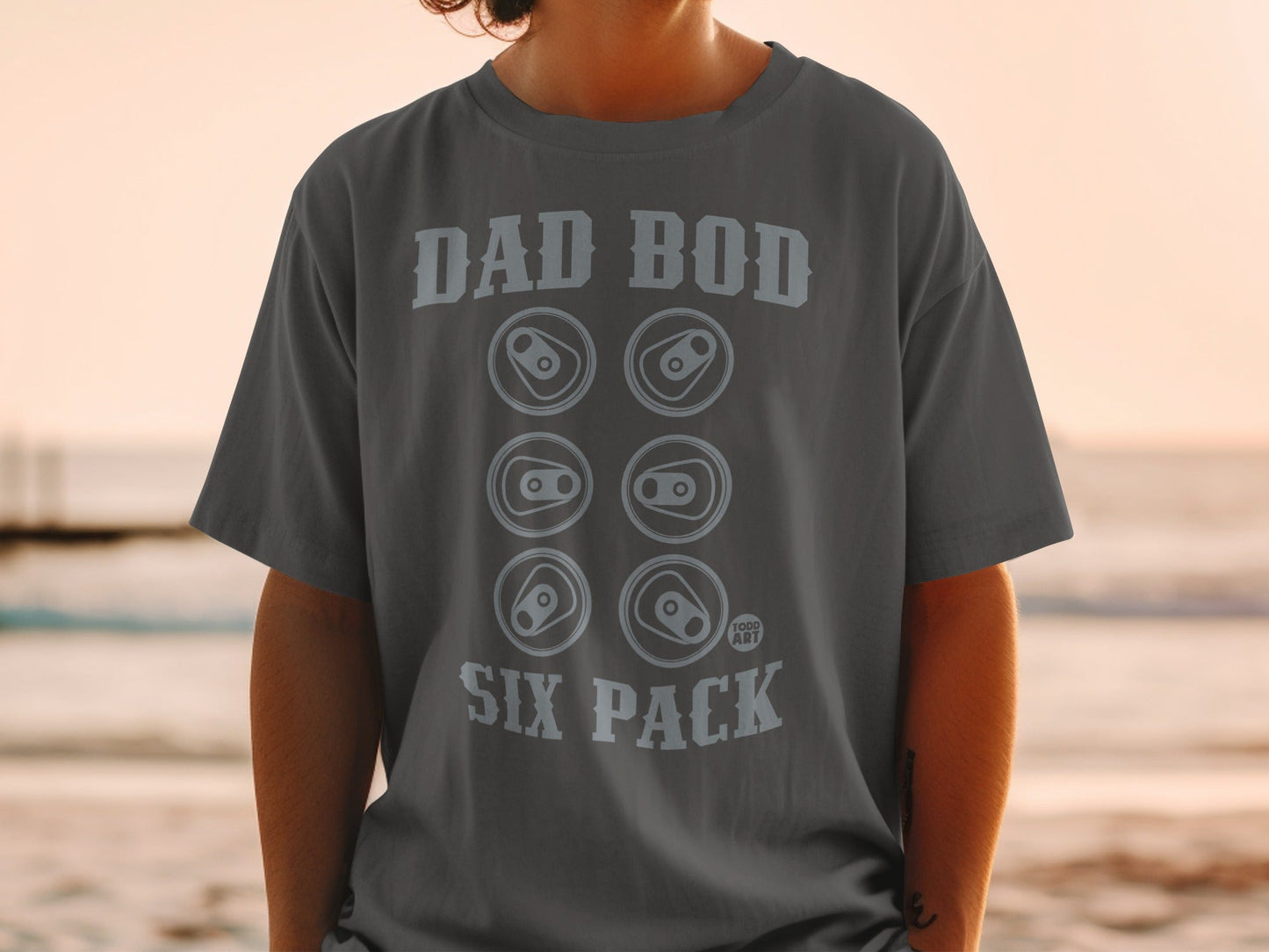 Dad Bod Six Pack Graphic T-Shirt for Casual Wear