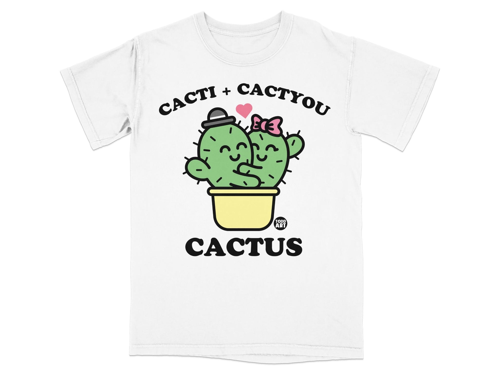 Cacti + Cactyou Cute Couple Cactus Graphic T-shirt