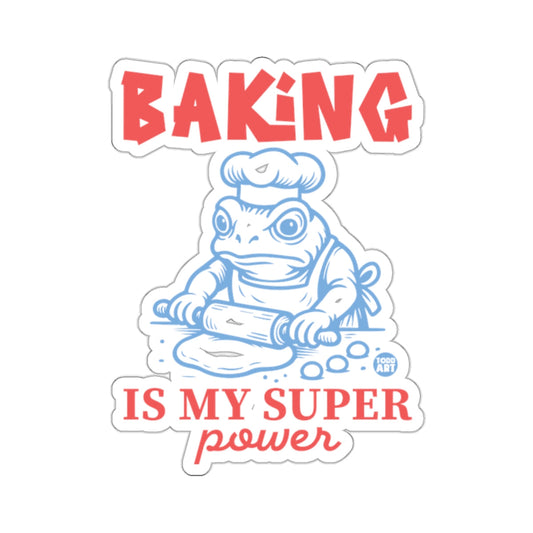BAKING IS MY SUPER power frog chef design 