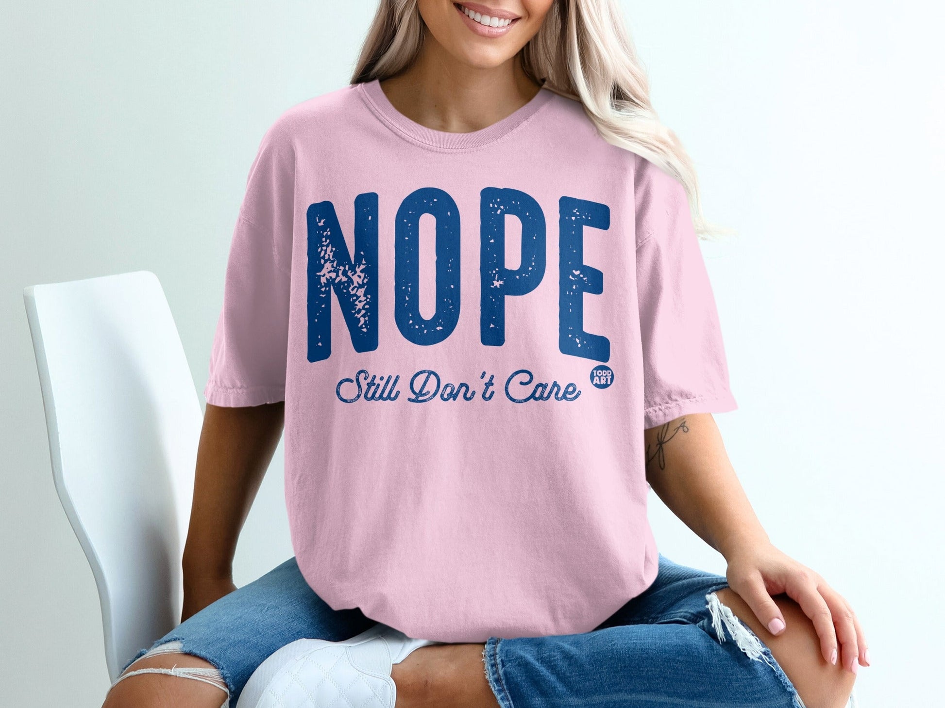 NOPE Still Don't Care Graphic T-Shirt for Casual Wear