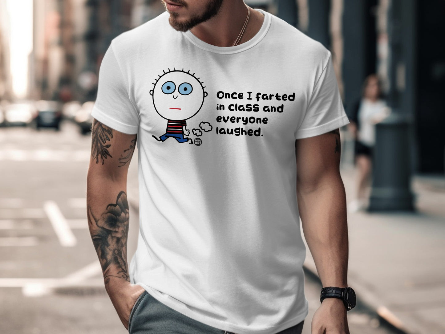 Once I Farted in Class Funny Graphic T-Shirt