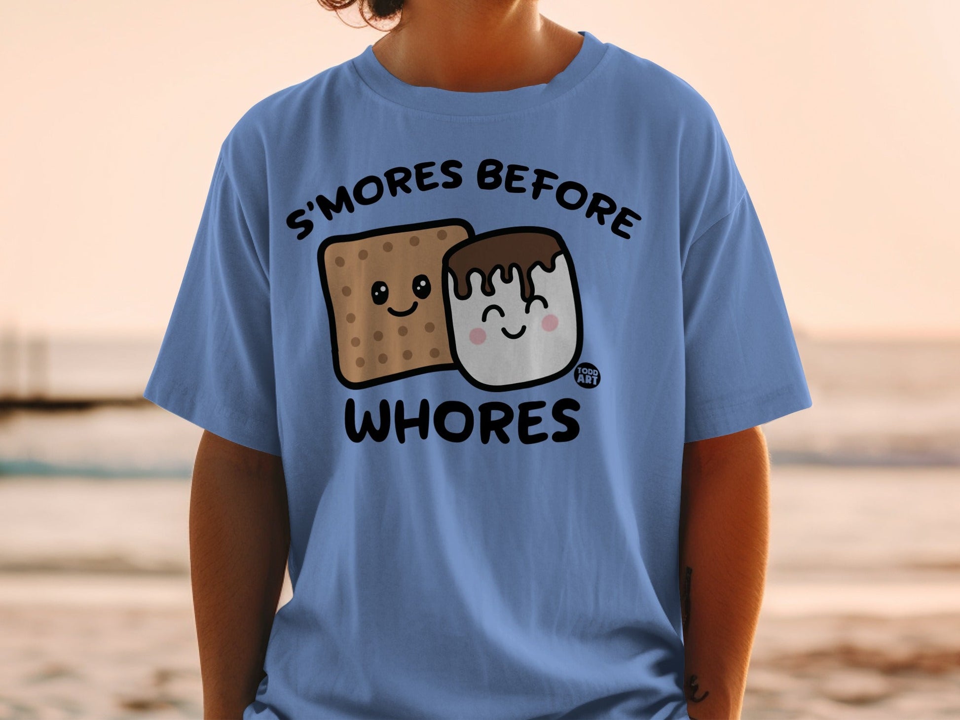 Funny S'mores Before Whores Graphic Tee Shirt