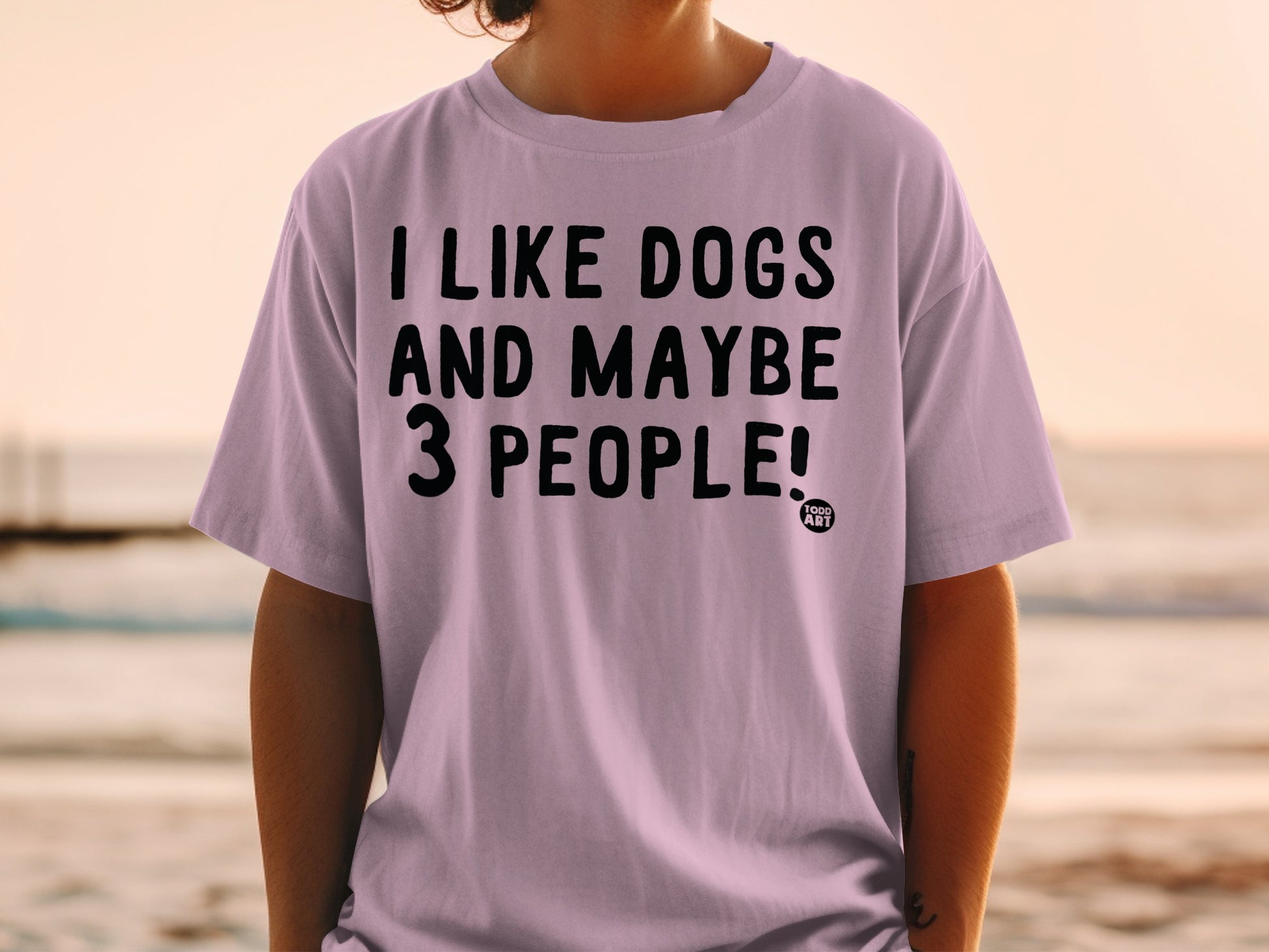 I Like Dogs And Maybe 3 People Funny T-shirt