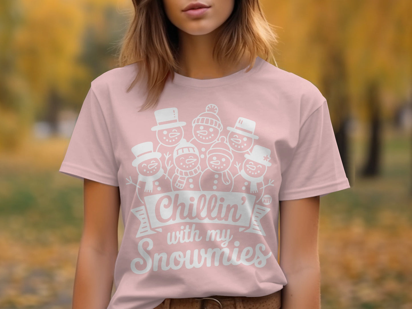 Chillin' with My Snowmies Graphic Tee Shirt product