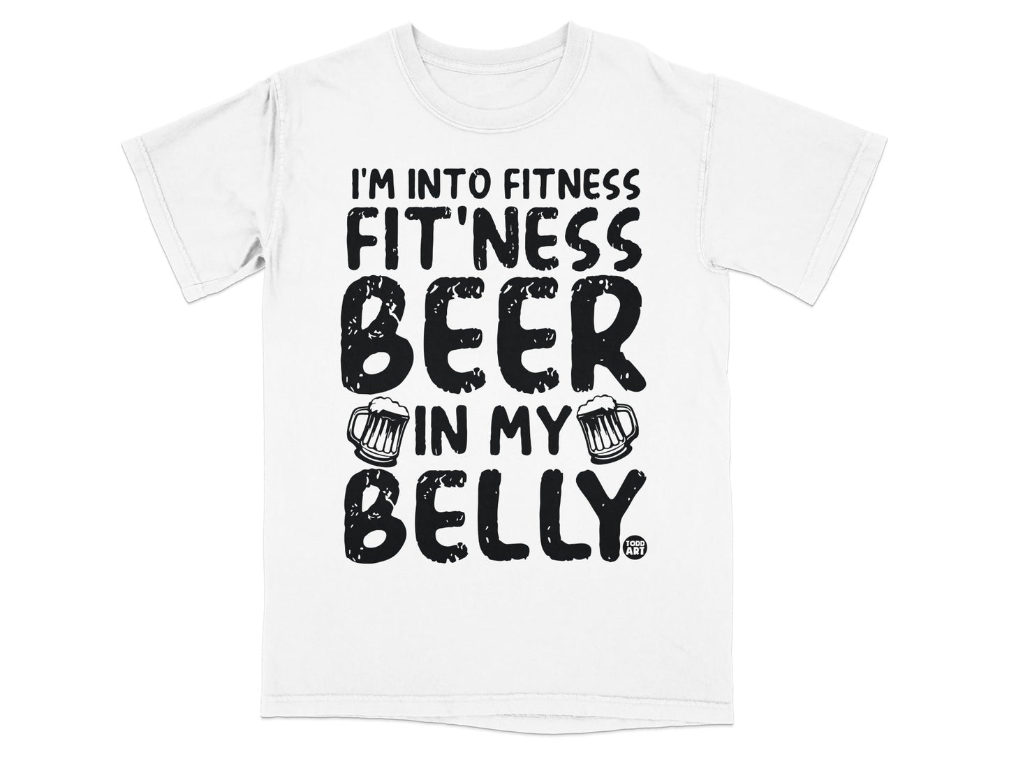 I'm Into Fitness Beer In My Belly Graphic T-Shirt