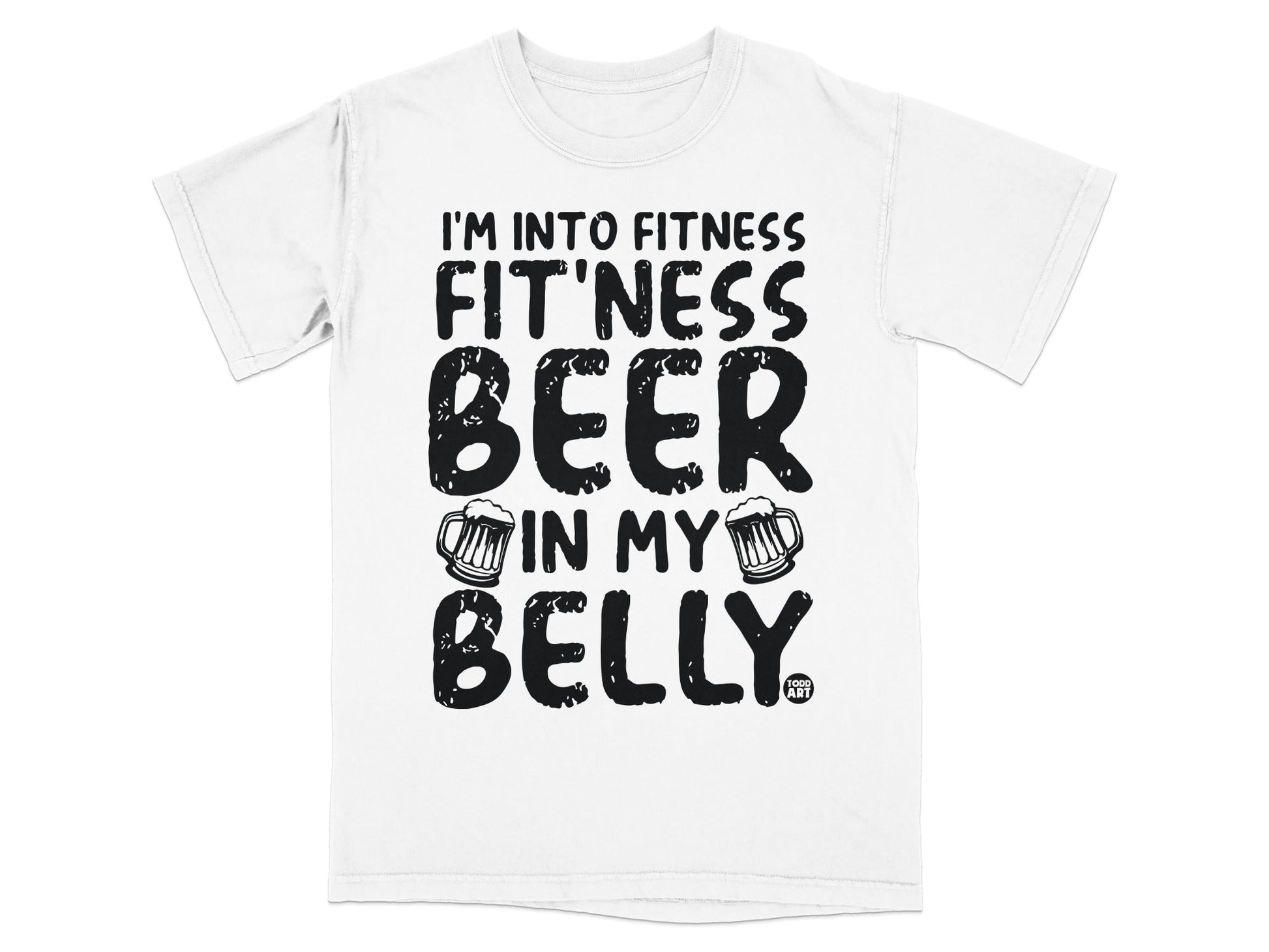 I'm Into Fitness Beer In My Belly Graphic T-Shirt