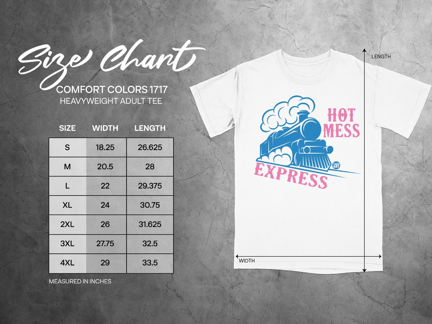 Hot Mess Express Graphic Print Adult Tee