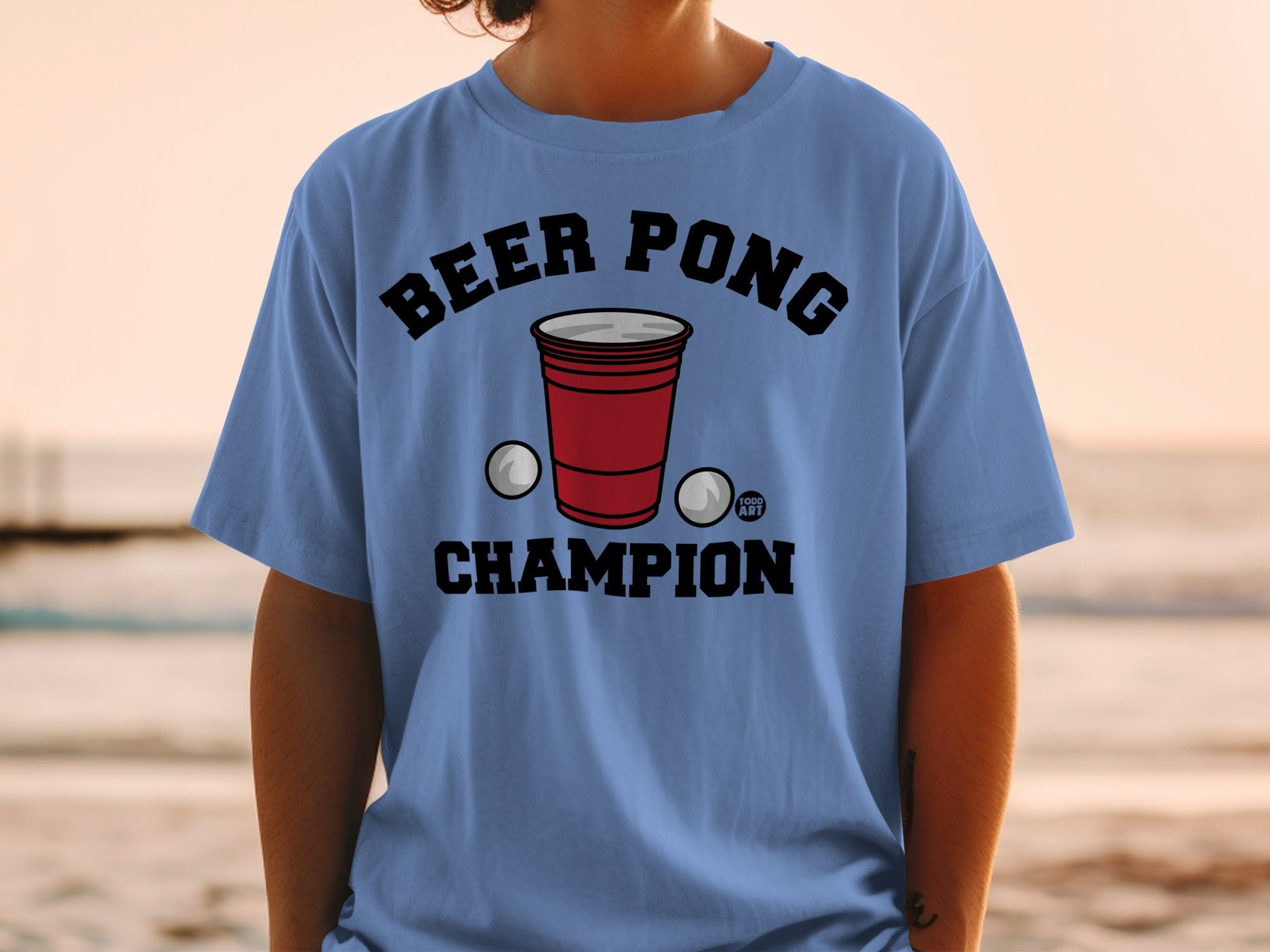 Beer Pong Champion Graphic T-Shirt Perfect Gift