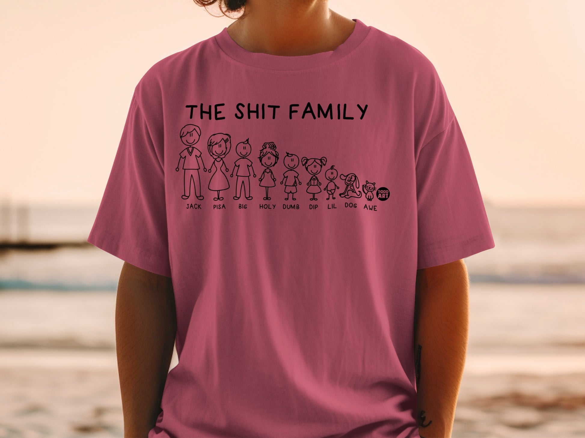 The Shit Family Funny Stick Figures Names product type