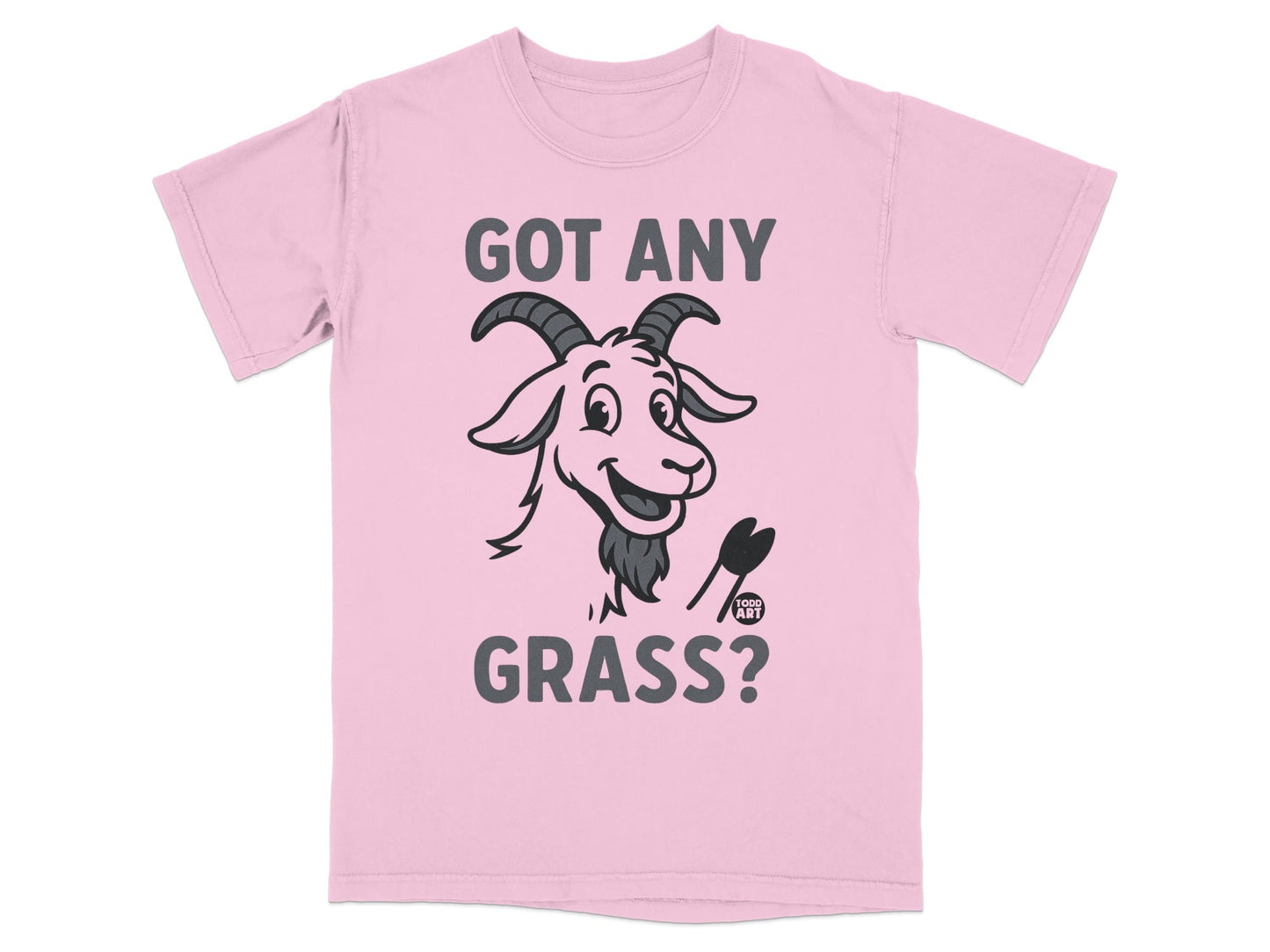 Got Any Grass Goat Cartoon T-Shirt with Hilarious Print