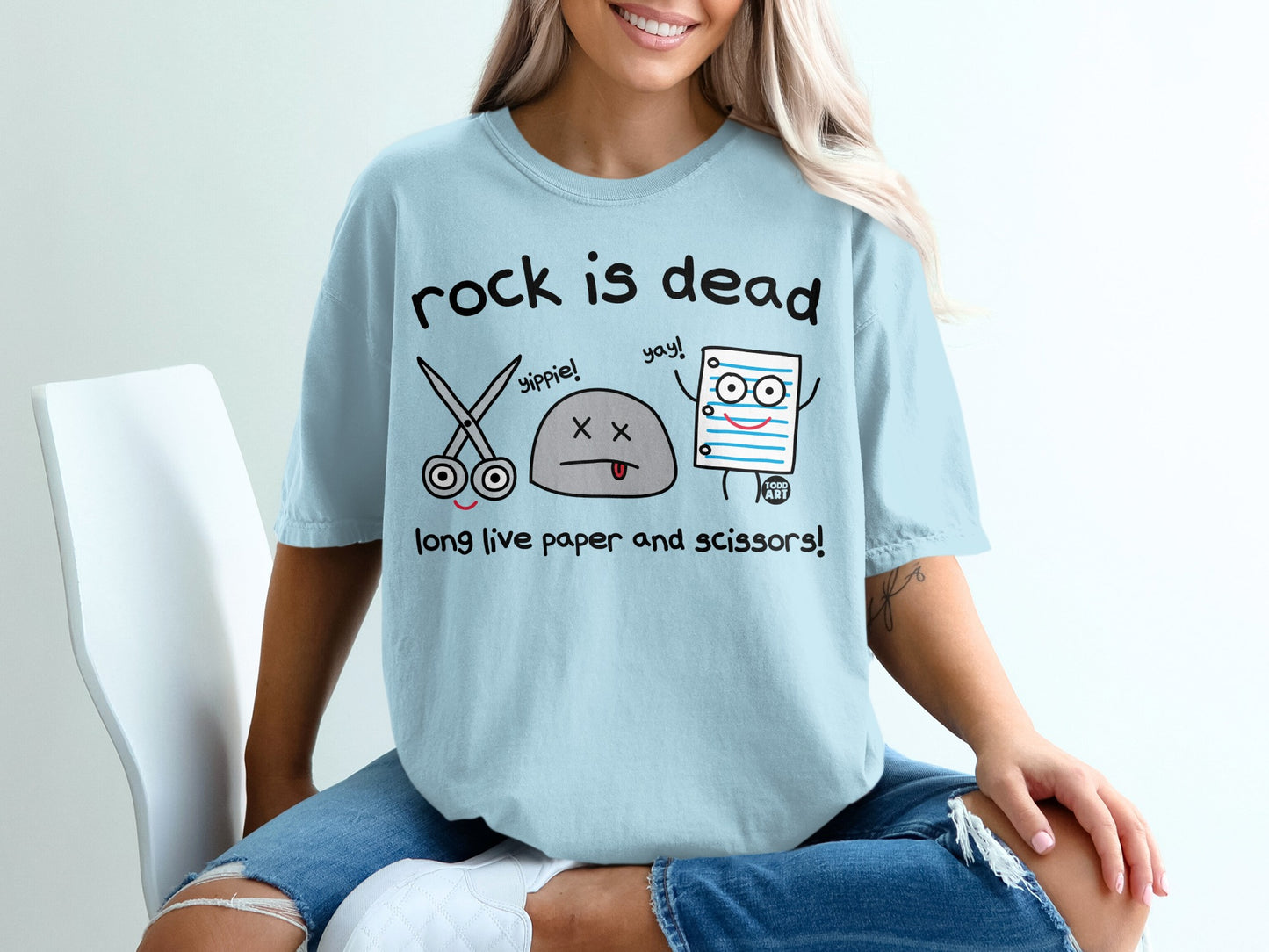 Rock Is Dead Long Live Paper And Scissors Fun product type