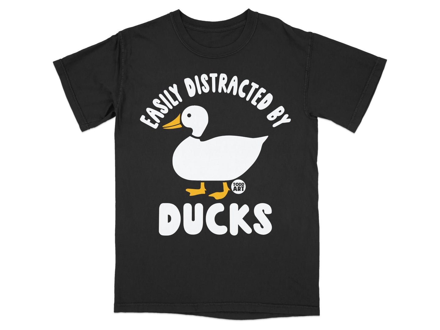 Easily Distracted By Ducks Todd Art T-shirt