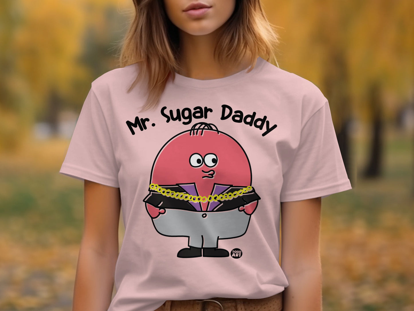 Funny Mr. Sugar Daddy Cartoon Graphic Tee