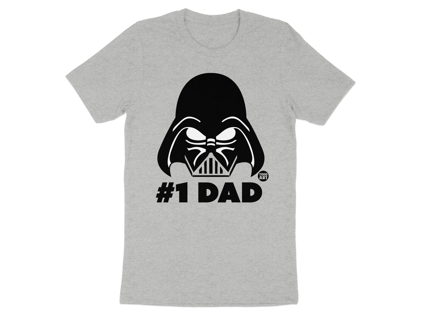 #1 Dad Darth Vader Graphic Tee Father's Day Shirt